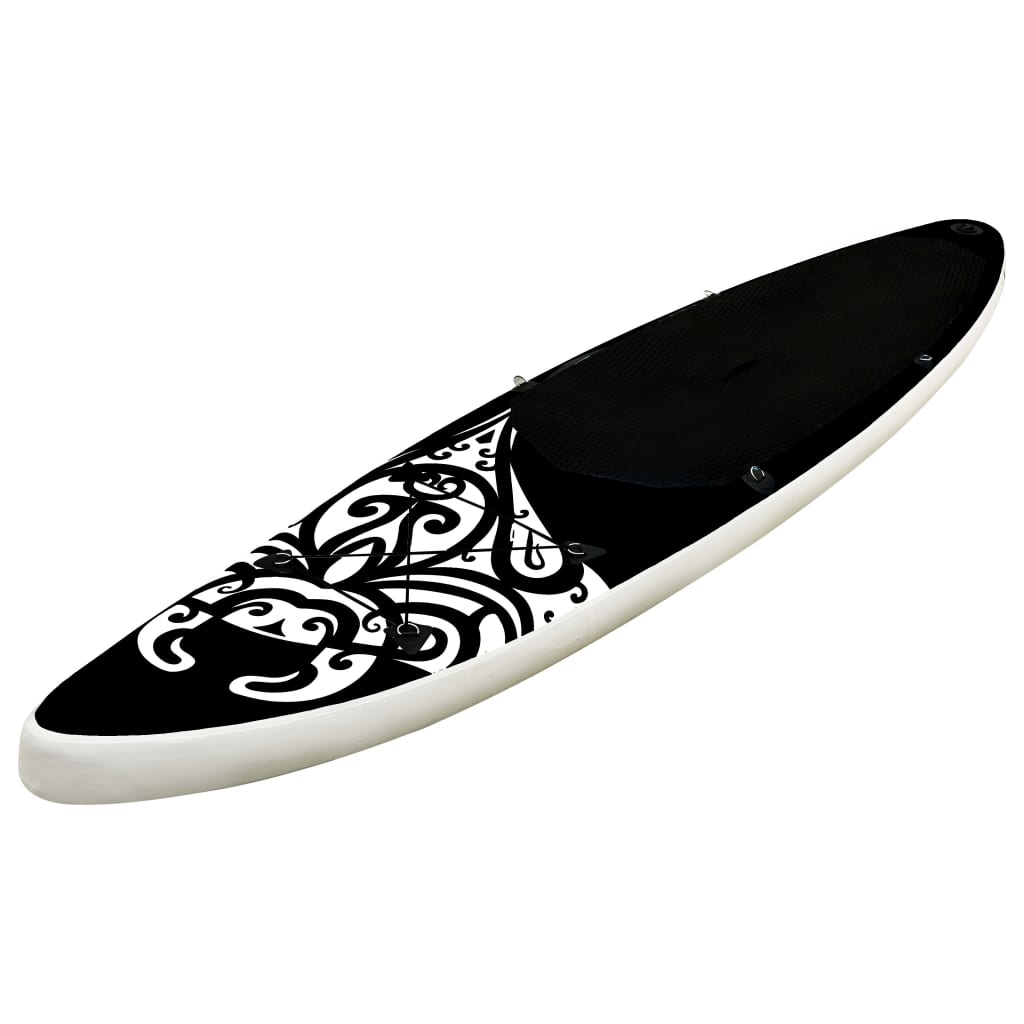 SUP-Board-Set Aufblasbar 320x76x15 cm Schwarz - Premium Paddelboards  - Just €333.85! Shop now at homesales4u
