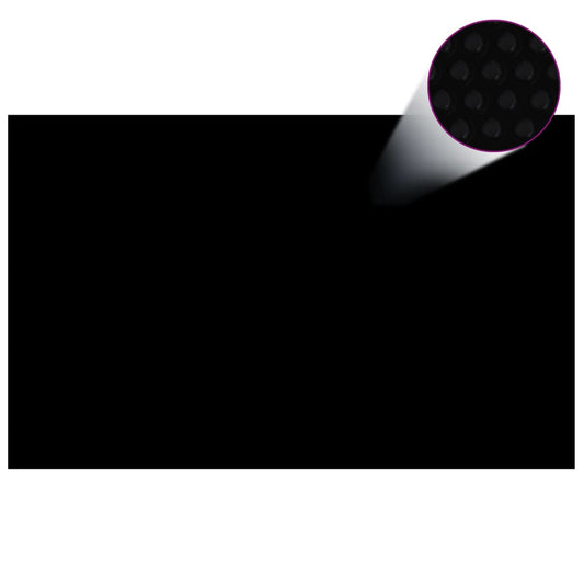 Rechteckige Poolabdeckung 800x500 cm PE Schwarz - Premium Poolabdeckungen & -unterlagen  - Just €141.60! Shop now at homesales4u
