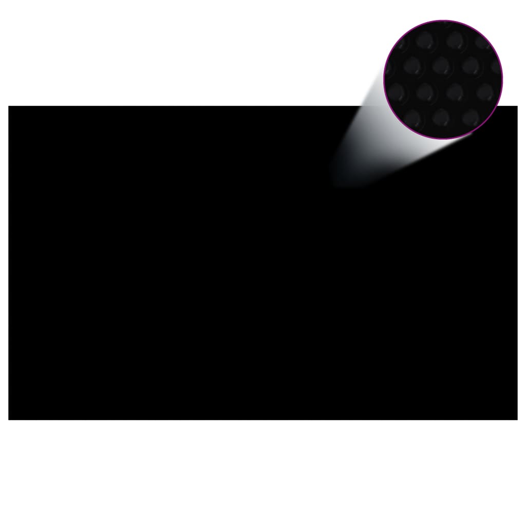 Treibende Pool-Solarplane PE 260x160 cm Schwarz und Blau - Premium Poolabdeckungen & -unterlagen  - Just €22.38! Shop now at homesales4u