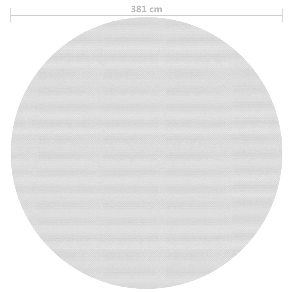 Treibende Pool-Solarplane PE 381 cm Grau - Premium Poolabdeckungen & -unterlagen  - Just €44.04! Shop now at homesales4u
