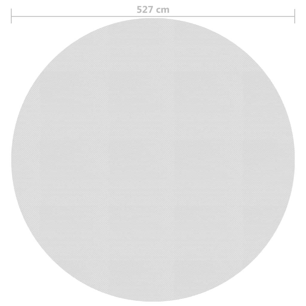 Treibende Pool-Solarplane PE 527 cm Grau - Premium Poolabdeckungen & -unterlagen  - Just €74.96! Shop now at homesales4u