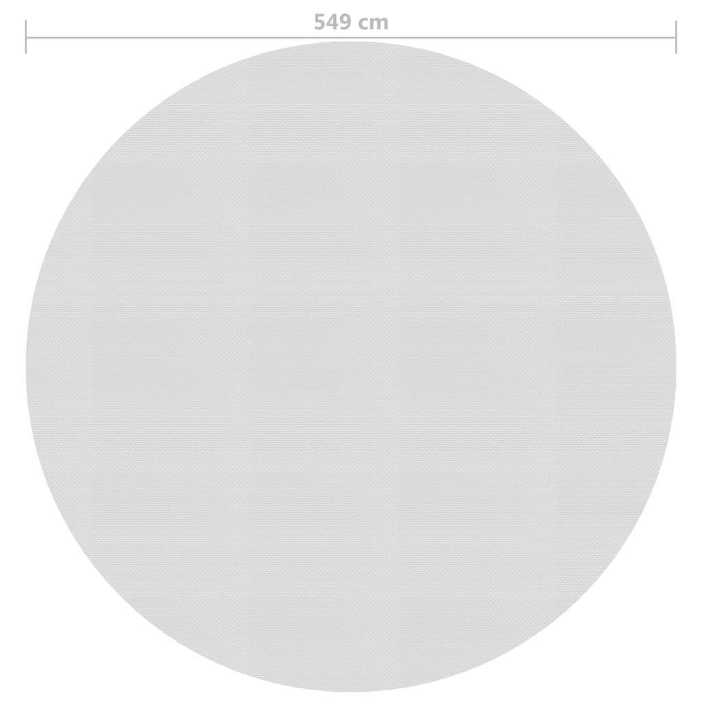 Treibende Pool-Solarplane PE 549 cm Grau - Premium Poolabdeckungen & -unterlagen  - Just €110.07! Shop now at homesales4u