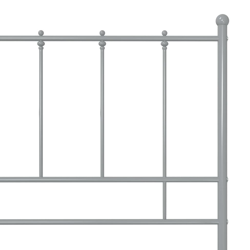 Bett Grau Metall 120x200 cm - Premium Betten & Bettgestelle  - Just €124.76! Shop now at homesales4u