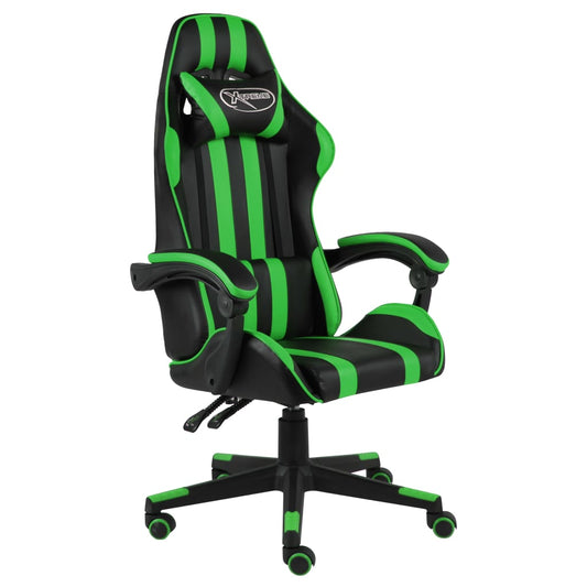 Gaming-Stuhl Schwarz und Grün Kunstleder - Premium Bürostühle  - Just €145.48! Shop now at homesales4u