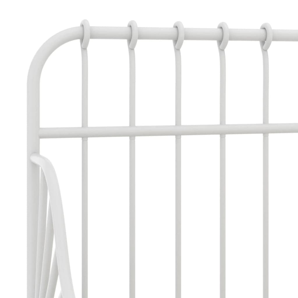 Ausziehbett Weiß Metall 80x130/200 cm - Premium Betten & Bettgestelle  - Just €166.53! Shop now at homesales4u