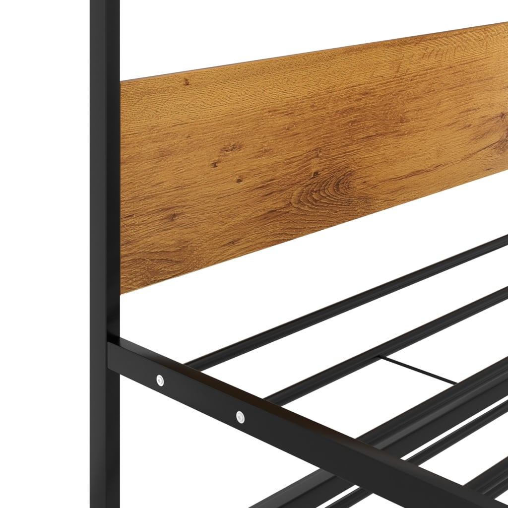 Ausziehbett Schwarz Metall 90x200 cm - Premium Betten & Bettgestelle  - Just €226.54! Shop now at homesales4u