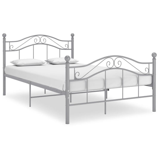 Bett Grau Metall 120x200 cm - Premium Betten & Bettgestelle  - Just €142.03! Shop now at homesales4u