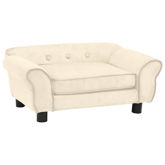 Hundesofa Creme 72x45x30 cm Plüsch - Premium Hundebetten  - Just €107.46! Shop now at homesales4u