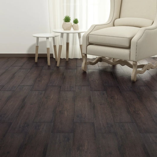 PVC-Fliesen Selbstklebend 5,21 m² 2 mm Dunkelbraun - Premium Fußböden & Teppichböden  - Just €97.99! Shop now at homesales4u