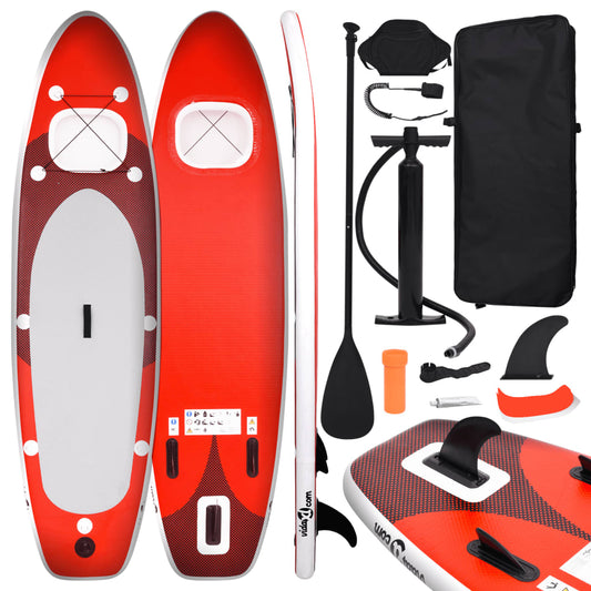 SUP-Board-Set Aufblasbar Rot 330x76x10 cm - Premium Paddelboards  - Just €270.86! Shop now at homesales4u