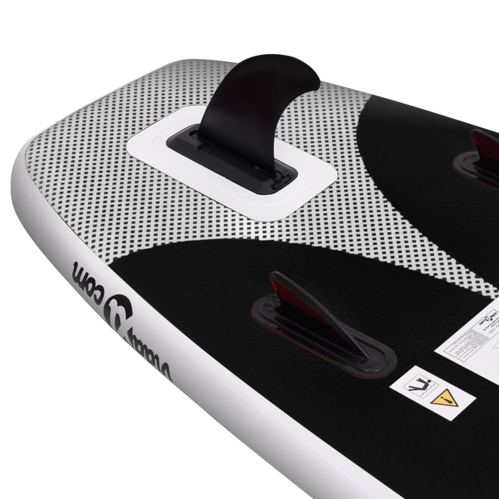 SUP-Board-Set Aufblasbar Schwarz 360x81x10 cm - Premium Paddelboards  - Just €346.61! Shop now at homesales4u