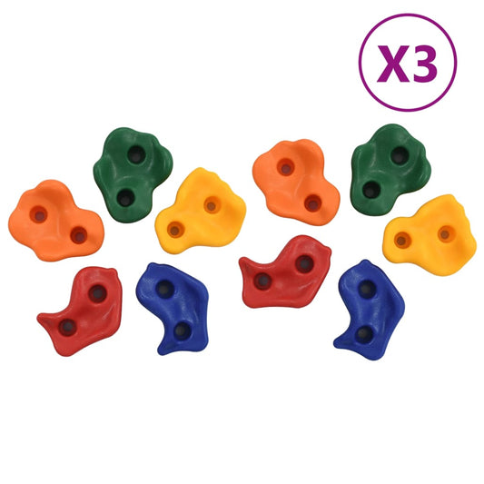 Klettersteine 30 Stk. PE Mehrfarbig - Premium Klettern  - Just €106.01! Shop now at homesales4u