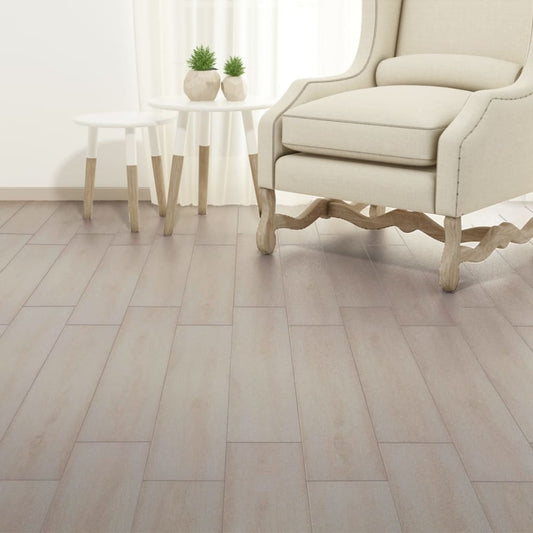 PVC-Fliesen Selbstklebend 2,51 m² 2 mm Eiche Weiß - Premium Fußböden & Teppichböden  - Just €55.15! Shop now at homesales4u
