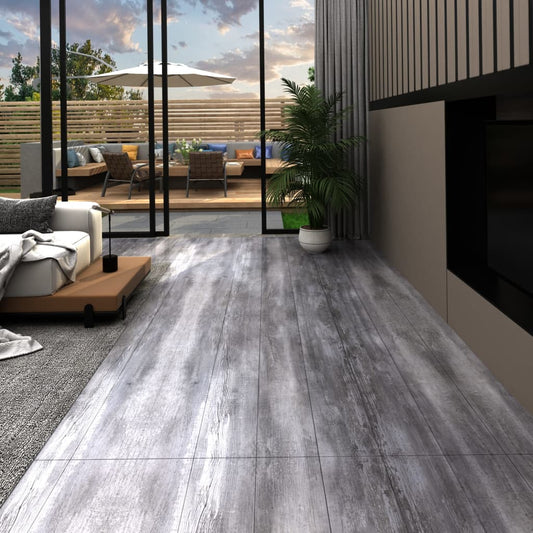 PVC-Fliesen Selbstklebend 2,51 m² 2 mm Mattgrau Holz - Premium Fußböden & Teppichböden  - Just €60.60! Shop now at homesales4u