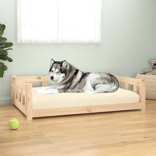 Hundebett 105,5x75,5x28 cm Massivholz Kiefer - Premium Hundebetten  - Just €112.25! Shop now at homesales4u