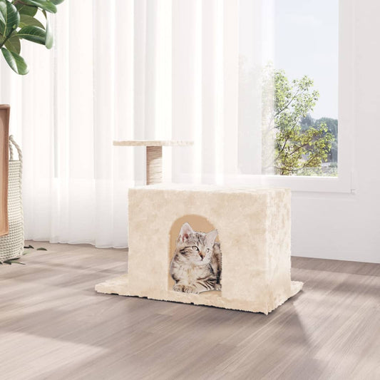Kratzbaum mit Sisal-Kratzsäule Creme 51 cm - Premium Kratzbäume  - Just €38.56! Shop now at homesales4u