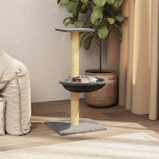 Kratzbaum mit Sisal-Kratzsäule Hellgrau 74 cm - Premium Kratzbäume  - Just €36.18! Shop now at homesales4u