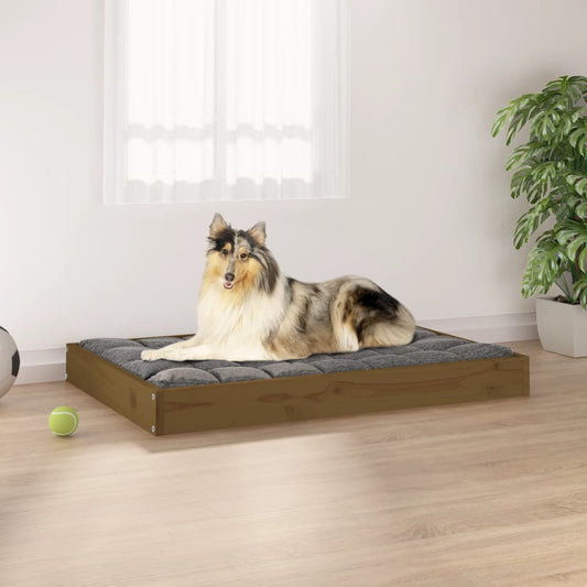 Hundebett Honigbraun 91,5x64x9 cm Massivholz Kiefer - Premium Hundebetten  - Just €67.31! Shop now at homesales4u