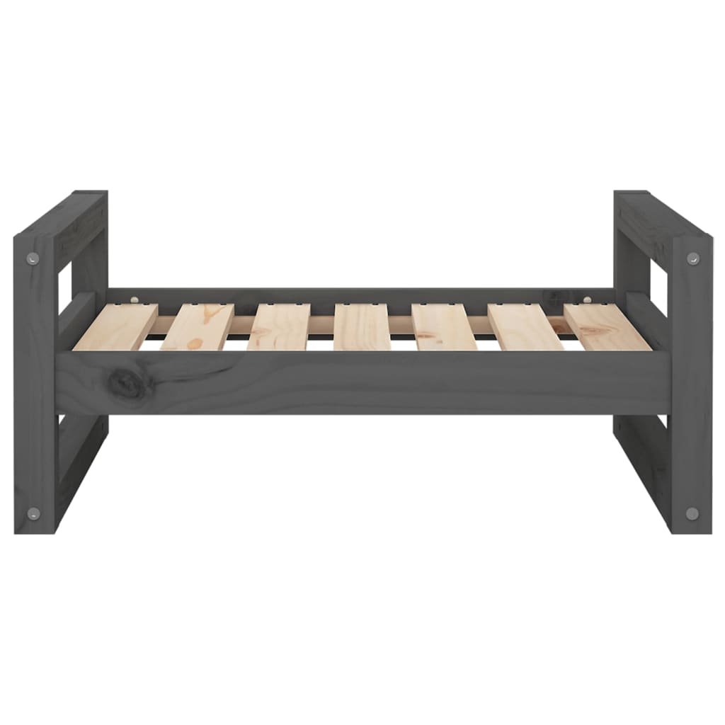 Hundebett Grau 65,5x50,5x28 cm Massivholz Kiefer - Premium Hundebetten  - Just €53.95! Shop now at homesales4u