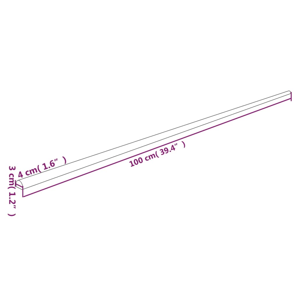 Kantenschoner Gelb & Schwarz 4x3x100 cm PU - Premium Parkplatzschilder  - Just €28.30! Shop now at homesales4u