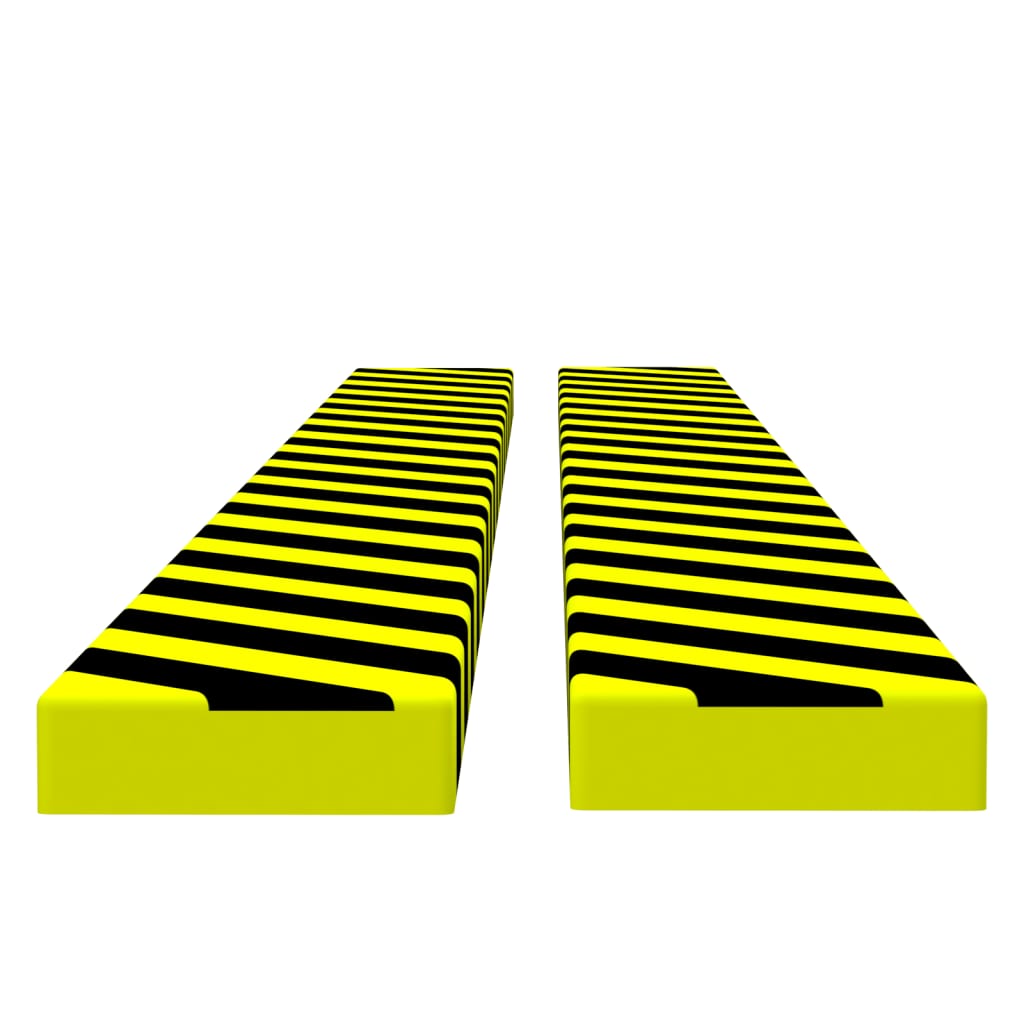 Kantenschoner 2 Stk. Gelb & Schwarz 6x2x101,5 cm PU - Premium Parkplatzschilder  - Just €36.84! Shop now at homesales4u