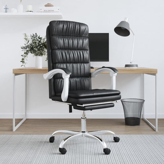 Bürostuhl mit Liegefunktion Schwarz Kunstleder - Premium Bürostühle  - Just €139.78! Shop now at homesales4u