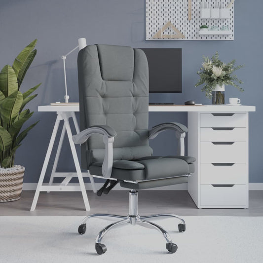 Bürostuhl mit Massagefunktion Dunkelgrau Stoff - Premium Bürostühle  - Just €142.43! Shop now at homesales4u