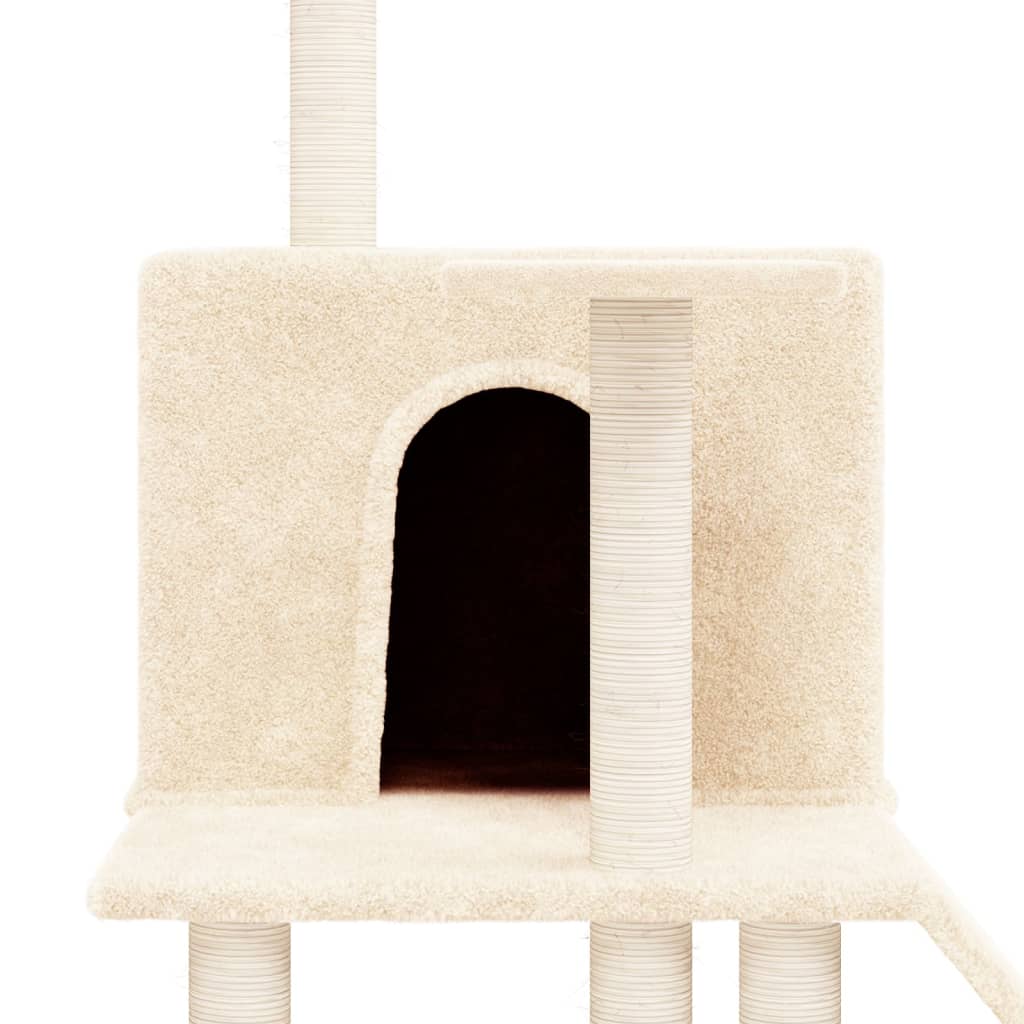 Kratzbaum mit Sisal-Kratzsäulen Creme 109 cm - Premium Kratzbäume  - Just €49.93! Shop now at homesales4u