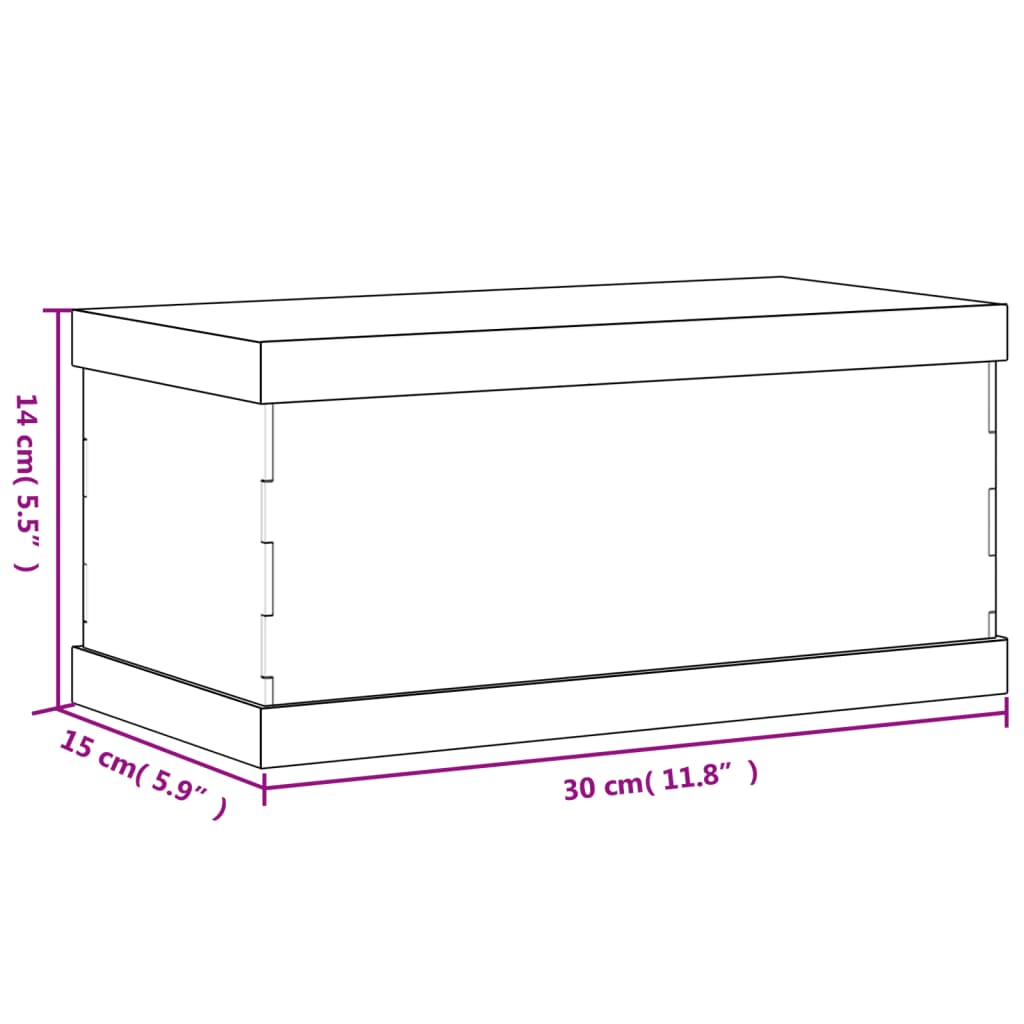 Vitrine Transparent 30x15x14 cm Acryl - Premium Vitrinen  - Just €37.25! Shop now at homesales4u