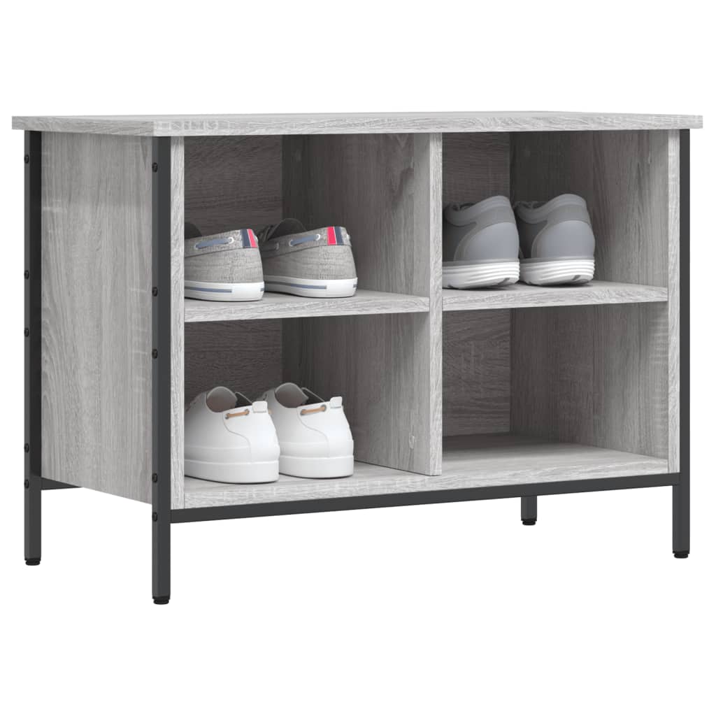 Schuhregal Grau Sonoma 69x35x50 cm Holzwerkstoff - Premium Schuhregale & -schränke  - Just €49.81! Shop now at homesales4u