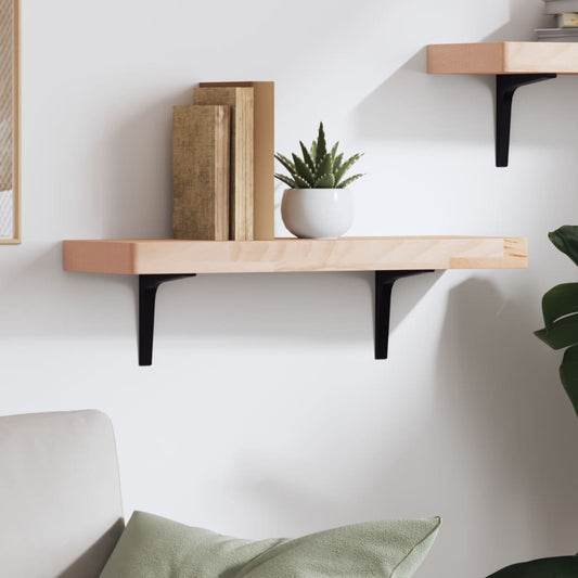 Wandregal 60x20x4 cm Massivholz Buche - Premium Wandregale  - Just €37.13! Shop now at homesales4u