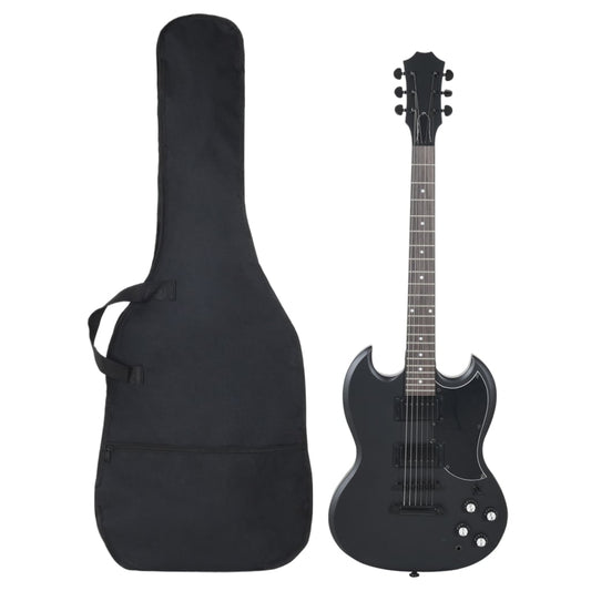 E-Gitarre für Anfänger mit Tasche Schwarz 4/4 39" - Premium Gitarren  - Just €210.65! Shop now at homesales4u