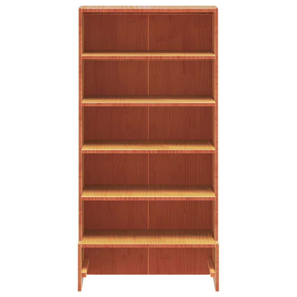 Schuhregal Wachsbraun 52x30x104 cm Massivholz Kiefer - Premium Schuhregale & -schränke  - Just €100.29! Shop now at homesales4u