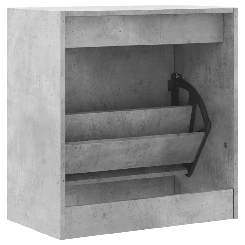 Schuhschrank Betongrau 60x34x63,5 cm Holzwerkstoff - Premium Schuhregale & -schränke  - Just €60.54! Shop now at homesales4u