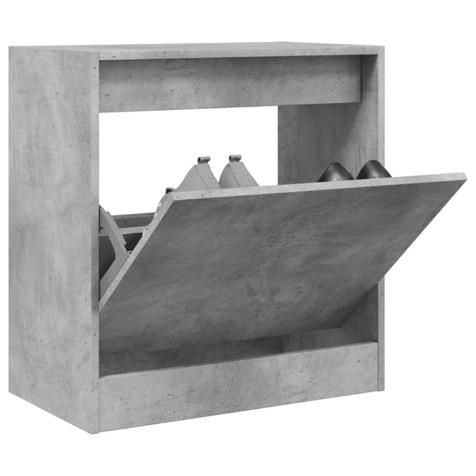 Schuhschrank Betongrau 60x34x63,5 cm Holzwerkstoff - Premium Schuhregale & -schränke  - Just €60.54! Shop now at homesales4u