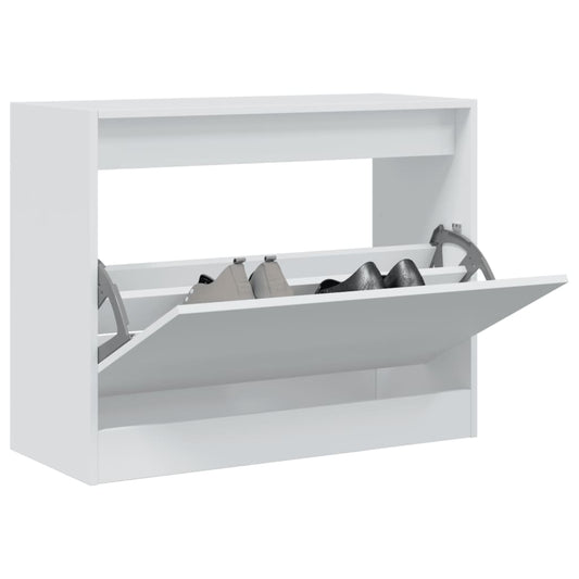 Schuhschrank Weiß 80x34x63 cm Holzwerkstoff - Premium Schuhregale & -schränke  - Just €73.27! Shop now at homesales4u