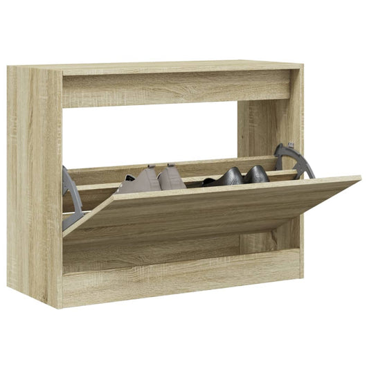 Schuhschrank Sonoma-Eiche 80x34x63 cm Holzwerkstoff - Premium Schuhregale & -schränke  - Just €70.09! Shop now at homesales4u