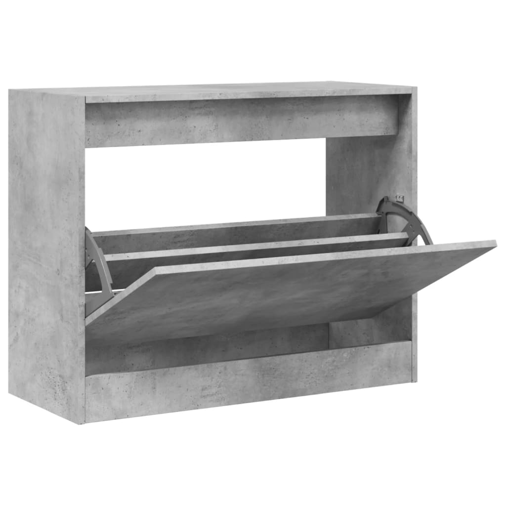 Schuhschrank Betongrau 80x34x63 cm Holzwerkstoff - Premium Schuhregale & -schränke  - Just €69.99! Shop now at homesales4u