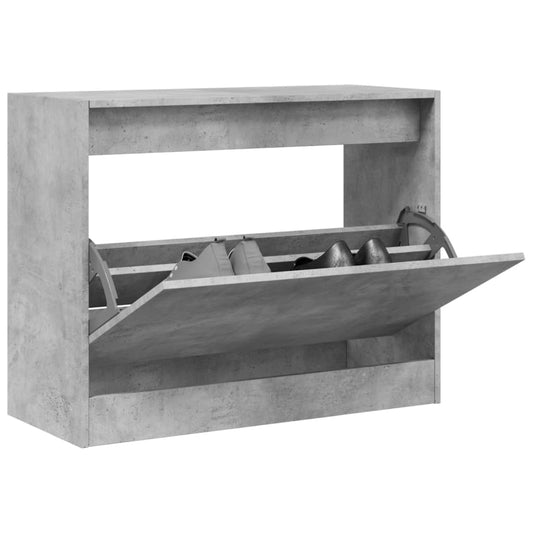 Schuhschrank Betongrau 80x34x63 cm Holzwerkstoff - Premium Schuhregale & -schränke  - Just €69.99! Shop now at homesales4u