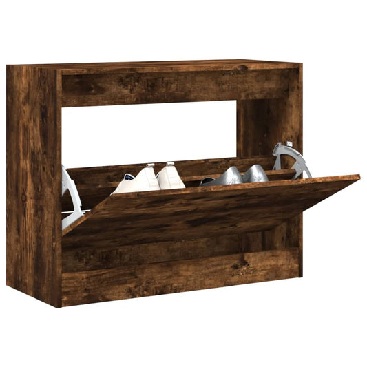Schuhschrank Räuchereiche 80x34x63 cm Holzwerkstoff - Premium Schuhregale & -schränke  - Just €85.73! Shop now at homesales4u