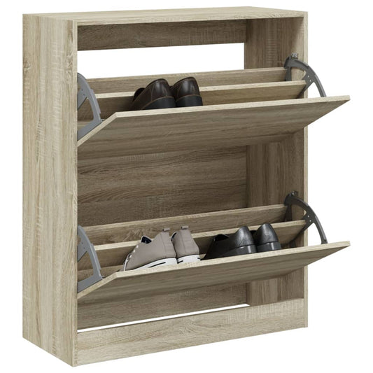 Schuhschrank Sonoma-Eiche 80x34x96,5 cm Holzwerkstoff - Premium Schuhregale & -schränke  - Just €116.29! Shop now at homesales4u