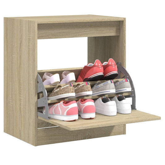 Schuhschrank Sonoma-Eiche 60x42x69 cm Holzwerkstoff - Premium Schuhregale & -schränke  - Just €60.28! Shop now at homesales4u