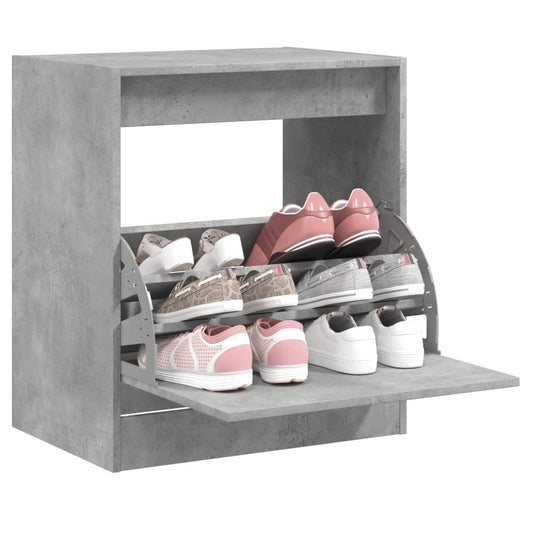 Schuhschrank Betongrau 60x42x69 cm Holzwerkstoff - Premium Schuhregale & -schränke  - Just €70.01! Shop now at homesales4u